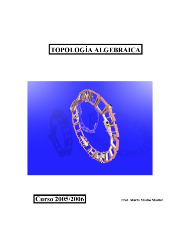 Обложка книги Topología Algebraica  