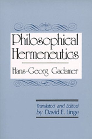 Обложка книги Philosophical Hermeneutics  