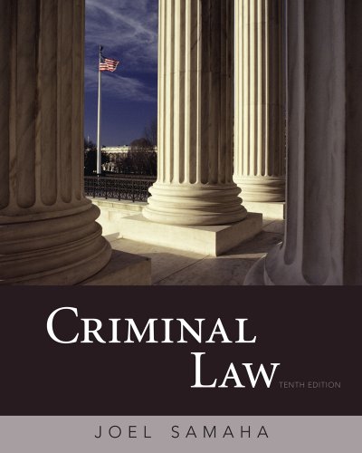 Обложка книги Criminal Law, 10th Edition  