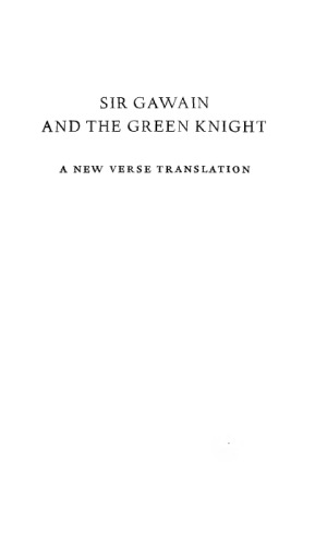 Обложка книги Sir Gawain and the Green Knight: A New Verse Translation  