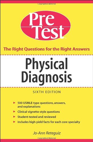 Обложка книги Physical Diagnosis PreTest Self Assessment and Review  