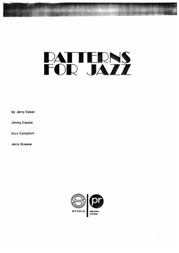Обложка книги Patterns for Jazz  