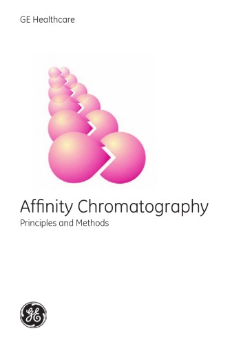 Обложка книги affinity chromatography principles and methods  
