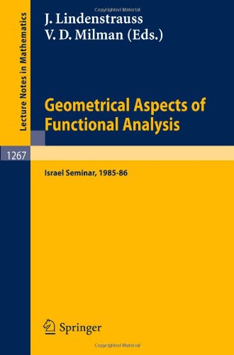 Обложка книги Geometrical Aspects of Functional Analysis