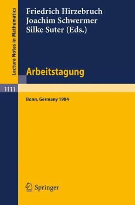 Обложка книги Arbeitstagung Bonn 1984. Proc. Bonn, 1984