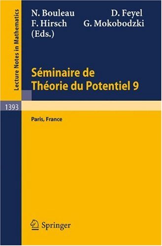 Обложка книги Seminaire de Theorie du Potentiel Paris No 9