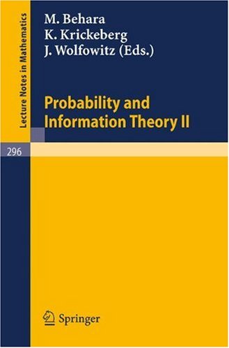 Обложка книги Probability and Information Theory II