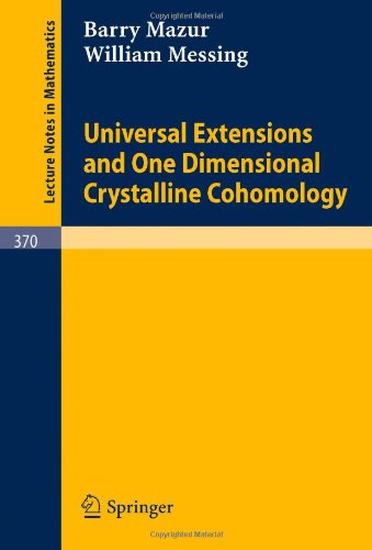 Обложка книги Universal Extensions and One Dimensional Crystalline Cohomology