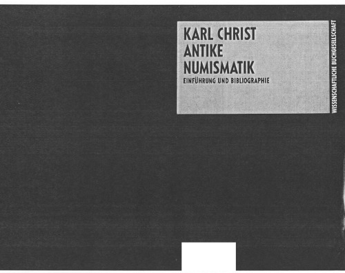 Обложка книги Antike Numismatik  