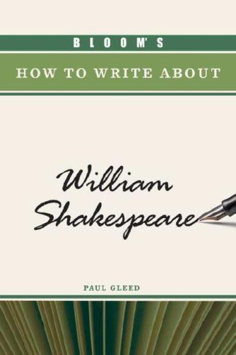 Обложка книги Bloom's How to Write about William Shakespeare  
