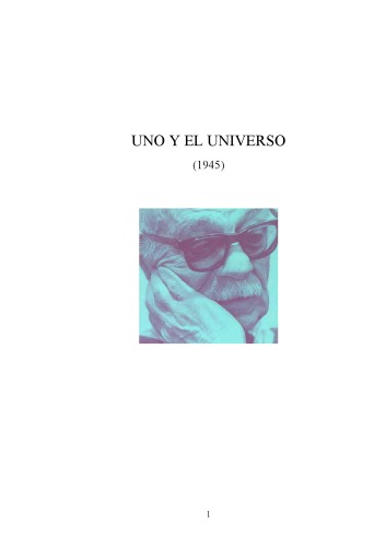 Обложка книги Uno y el universo  