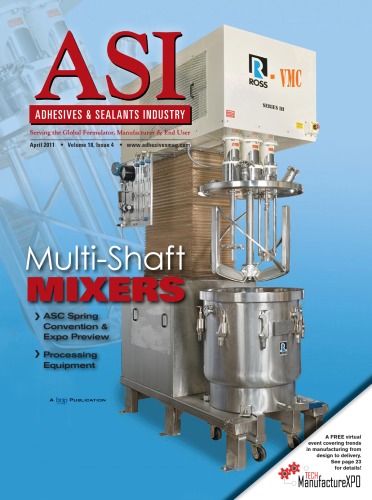 Обложка книги Adhesives &amp; Sealants Industry April 2011  