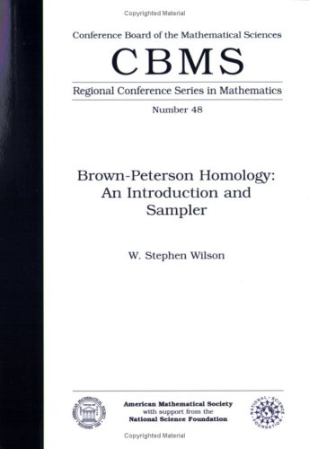 Обложка книги Brown-Peterson Homology: An Introduction and Sampler (Cbms Regional Conference Series in Mathematics 48)  