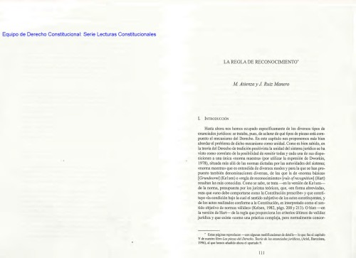 Обложка книги La Regla del Reconocimeinto  