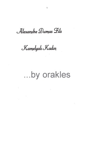 Обложка книги Kamelyalı Kadın  