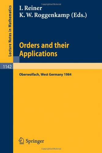 Обложка книги Orders and their Applications