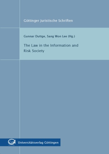 Обложка книги The Law in the Information and Risk Society  