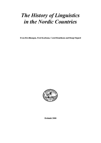 Обложка книги The History of Linguistics in the Nordic Countries  