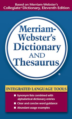 Обложка книги Merriam-Webster's Dictionary and Thesaurus  