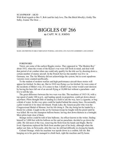 Обложка книги Biggles of 266  