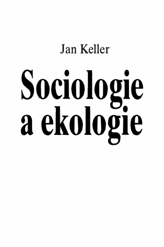 Обложка книги Sociologie a ekologie  