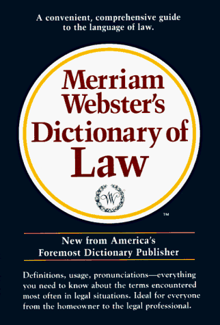 Обложка книги Merriam-Webster Dictionary of Law  