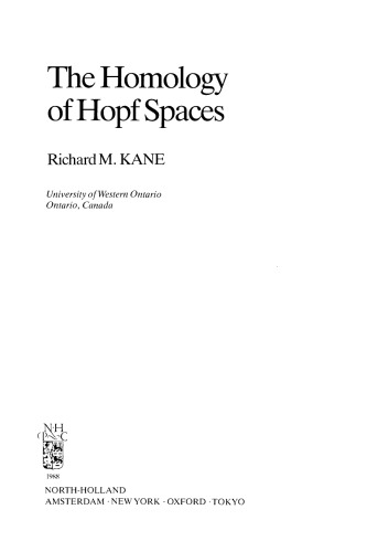 Обложка книги The Homology of Hopf Spaces  