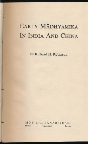 Обложка книги Early Madhyamika in India and China  