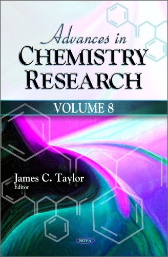 Обложка книги Advances in Chemistry Research, Volume 8  