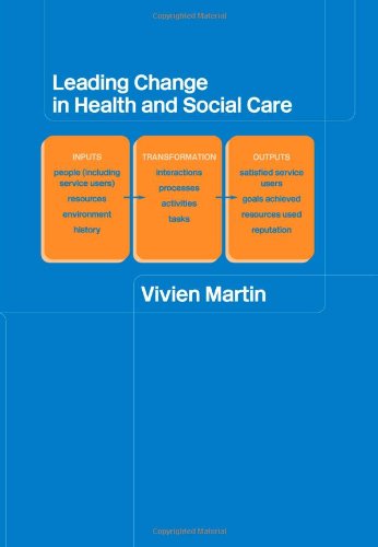 Обложка книги Leading change in health and social care  