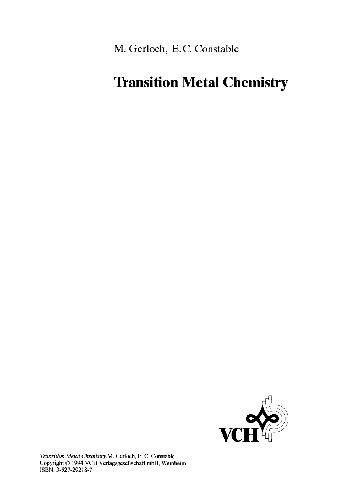 Обложка книги Transition Metal Chemistry