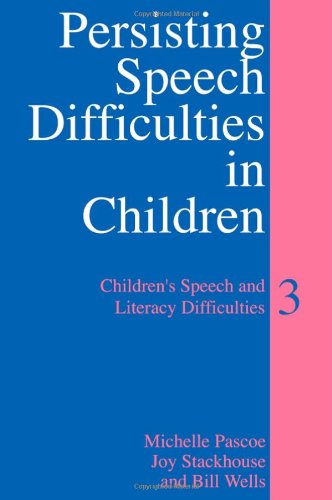 Обложка книги Persisting speech difficulties in children  
