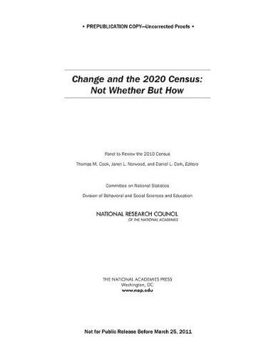 Обложка книги Change and the 2020 Census: Not Whether But How  