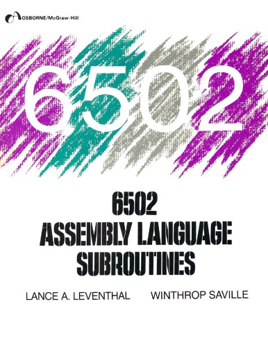 Обложка книги 6502 Assembly Language Subroutines    