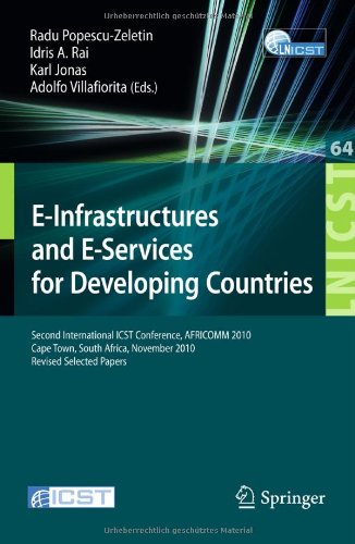 Обложка книги E-Infrastructure and E-Services for Developing Countries - AFRICOM 2010 (LNICST, 64) 