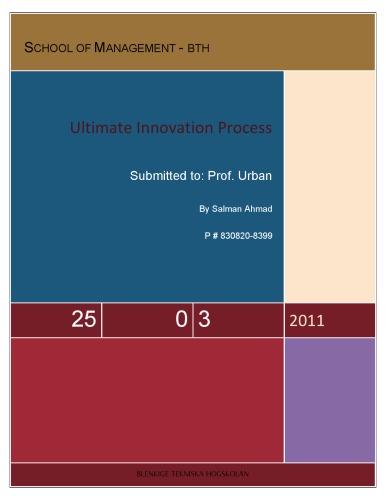 Обложка книги Ultimate Innovation Process    