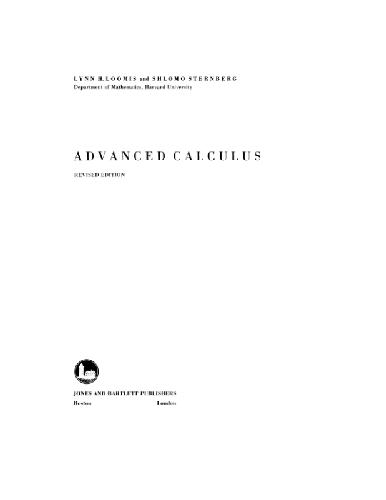 Обложка книги Advanced Calculus