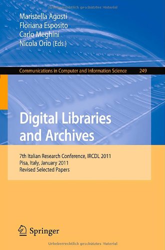 Обложка книги Digital Libraries and Archives - IRCDL 2011 