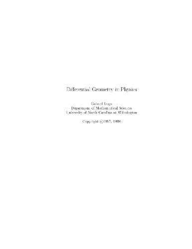 Обложка книги Differential geometry in physics