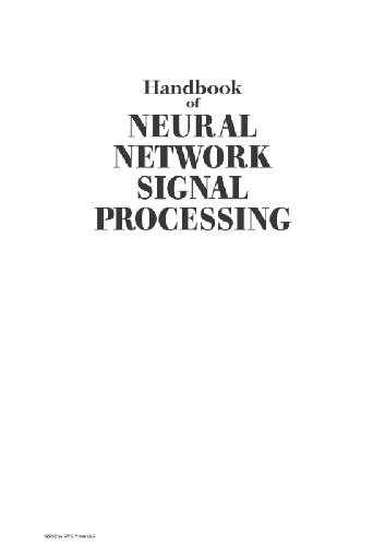 Обложка книги Handbook of Neural network signal processing