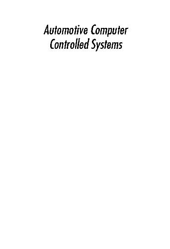 Обложка книги Automotive Computer Controlled Systems - Diagnostic Tools And Technique