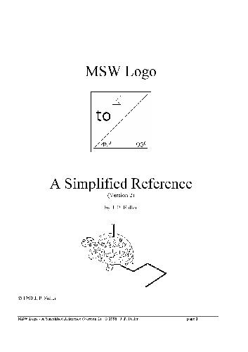 Обложка книги MSW Logo.A simplified reference